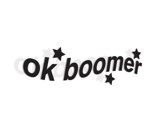Ok Boomer Decal - moreraspeedshop jdm streetwear  