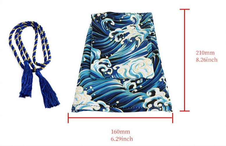 Japanese Style Shift Cover Samurai Sakura Pattern Canvas Cloth - moreraspeedshop jdm streetwear  