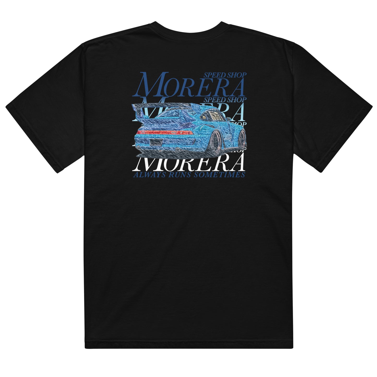 Porsche Wave heavyweight t-shirt - moreraspeedshop jdm streetwear  
